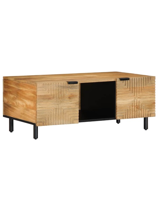 Konferenční stolek hnědá 100x54x40cm masivní mangovníkové dřevo