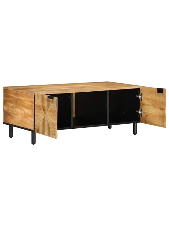 Konferenční stolek hnědá 100x54x40cm masivní mangovníkové dřevo