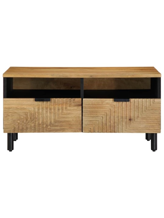 Konferenční stolek hnědá 80x54x40 cm masivní mangovníkové dřevo