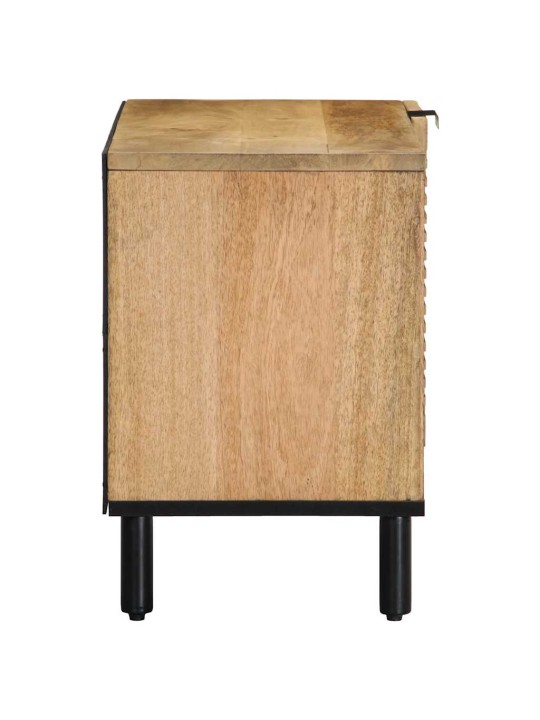 Tv skříňka hnědá 80x31,5x46 cm masivní mangovníkové dřevo