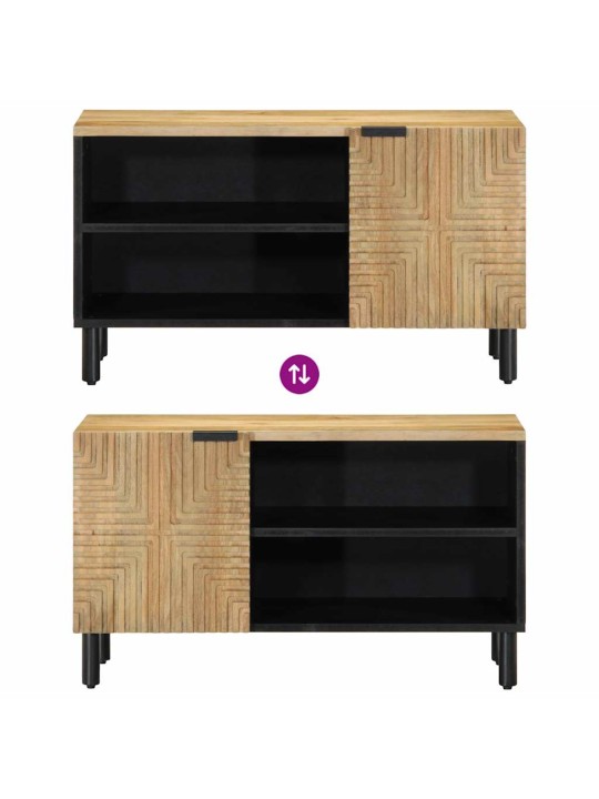 Tv skříňka hnědá 80x31,5x46 cm masivní mangovníkové dřevo