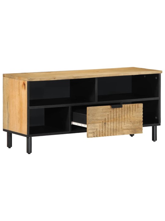 Tv skříňka hnědá 100x33x46 cm masivní dřevo mango