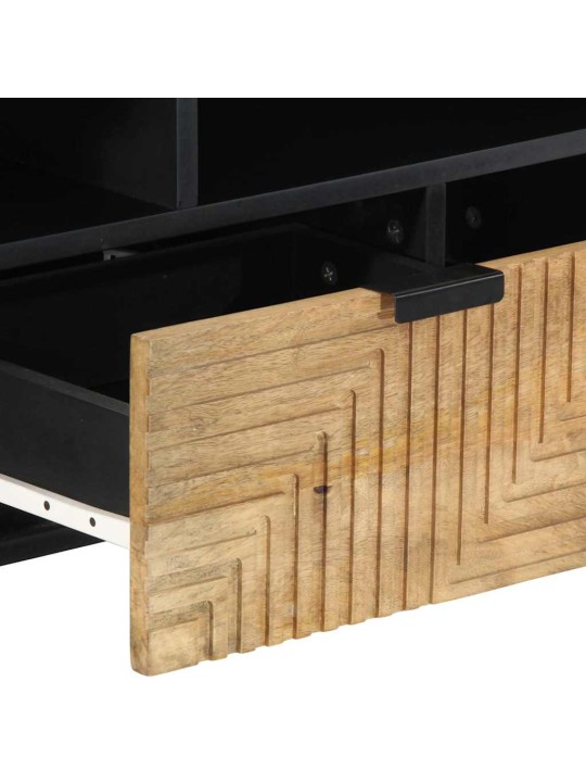 Tv skříňka hnědá 100x33x46 cm masivní dřevo mango