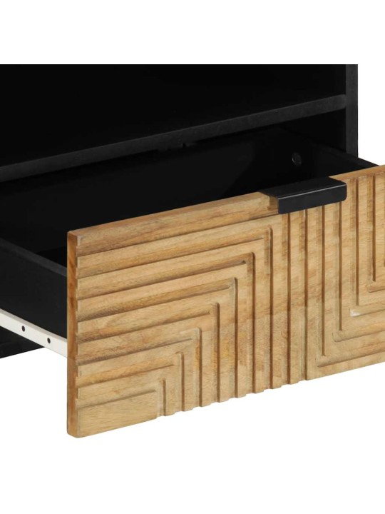 Tv skříňka hnědá 80x33x46 cm masivní dřevo mango