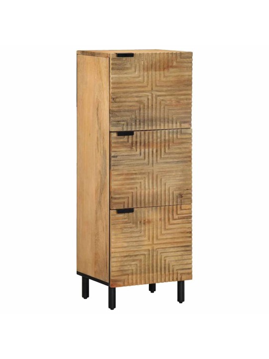 Highboard brown 40x33x110 cm masivní dřevo mango