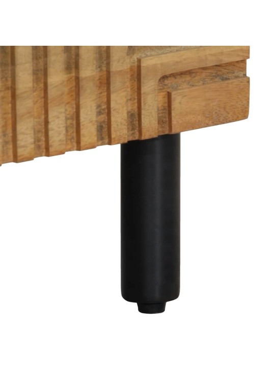 Highboard brown 40x33x110 cm masivní dřevo mango