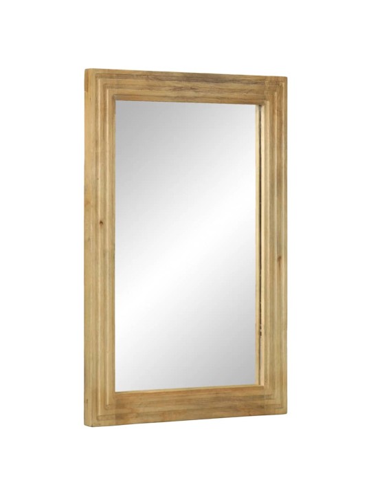 Koupelnové zrcadlo hnědé 50x70x2,5 cm masivní dřevo mango