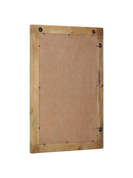 Koupelnové zrcadlo hnědé 50x70x2,5 cm masivní dřevo mango