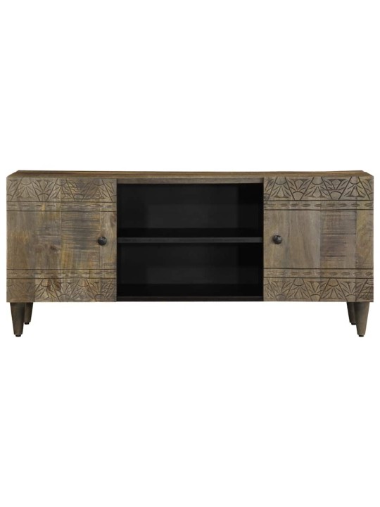 Tv skříňka světle šedá 105x33,5x46cm masivní mangovníkové dřevo