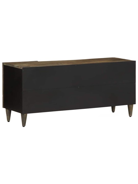 Tv skříňka světle šedá 105x33,5x46cm masivní mangovníkové dřevo