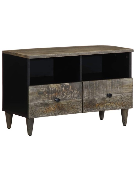 Tv skříňka světle šedá 70x33,5x46 cm masivní mangovníkové dřevo