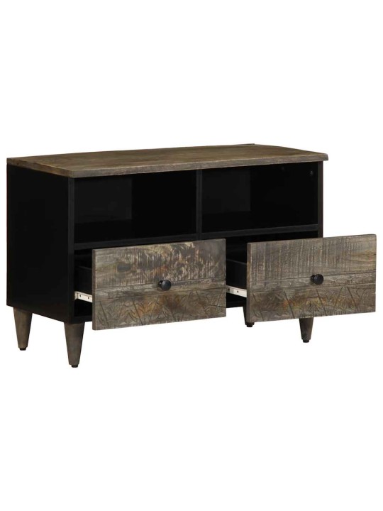 Tv skříňka světle šedá 70x33,5x46 cm masivní mangovníkové dřevo