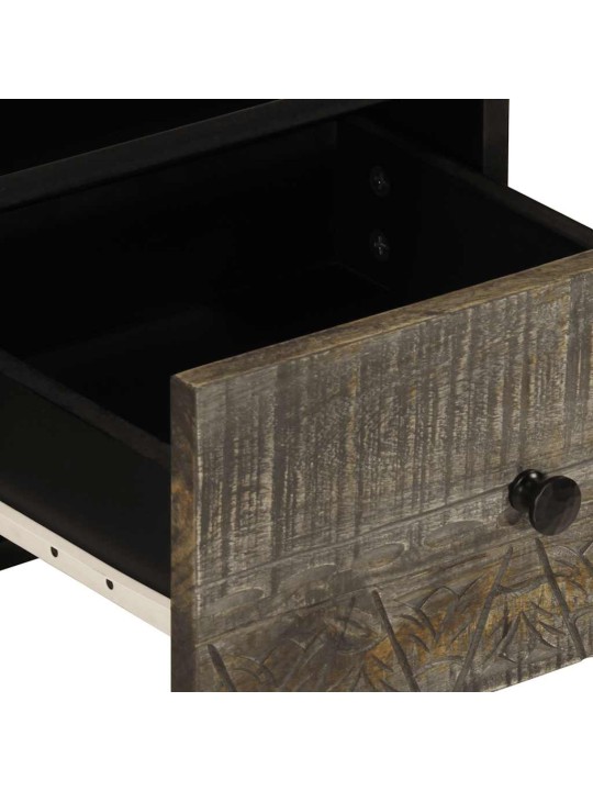 Tv skříňka světle šedá 70x33,5x46 cm masivní mangovníkové dřevo