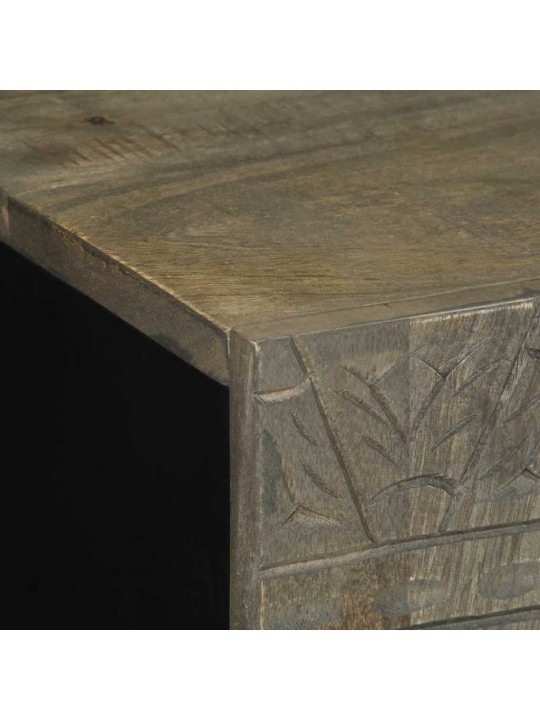 Příborník světle šedá 60x33,5x75 cm masivní mangovníkové dřevo
