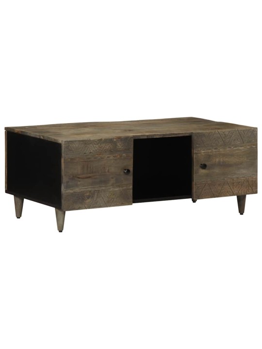 Coffee table světle šedá 100x54x40cm masivní mangovníkové dřevo