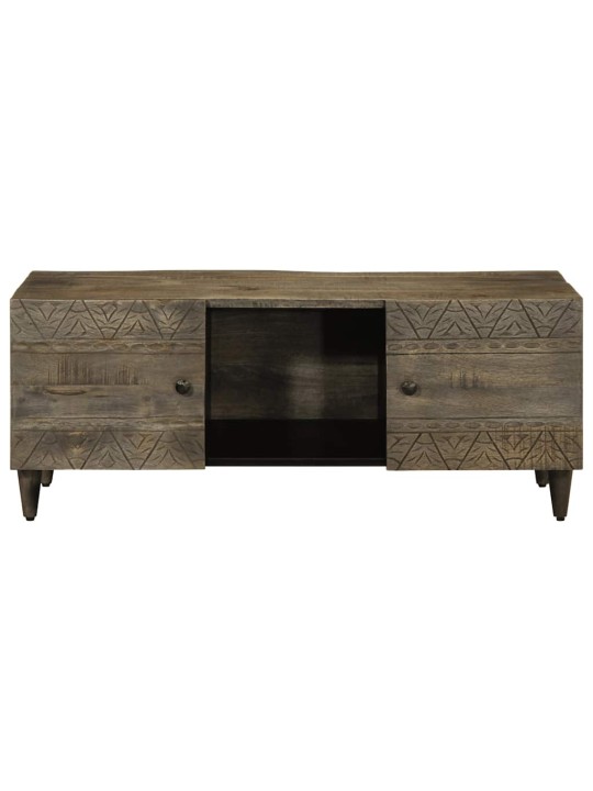 Coffee table světle šedá 100x54x40cm masivní mangovníkové dřevo
