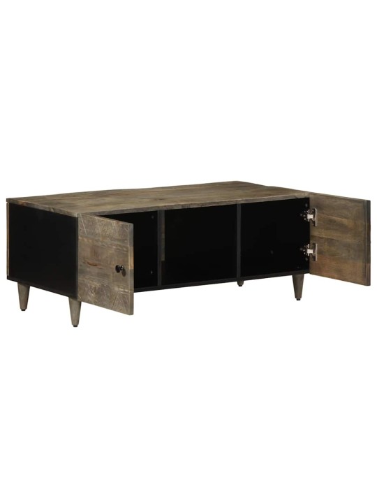 Coffee table světle šedá 100x54x40cm masivní mangovníkové dřevo