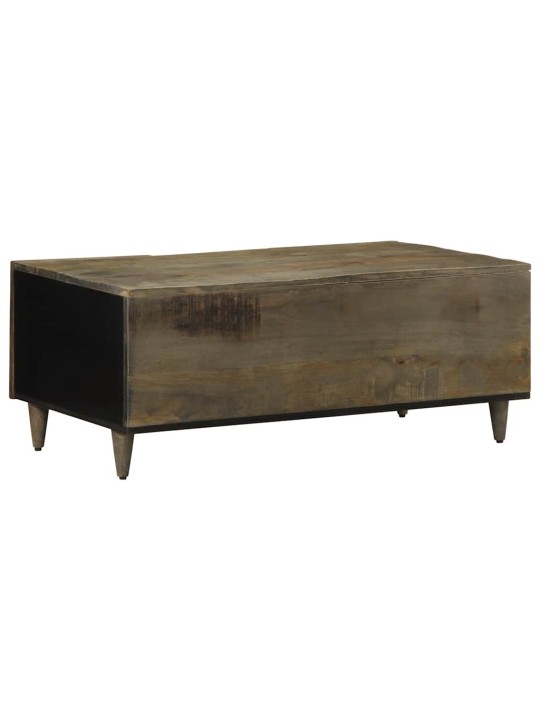 Coffee table světle šedá 100x54x40cm masivní mangovníkové dřevo
