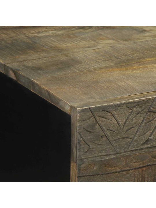 Coffee table světle šedá 100x54x40cm masivní mangovníkové dřevo