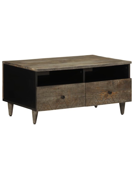 Coffee table světle šedá 80x54x40 cm masivní mangovníkové dřevo