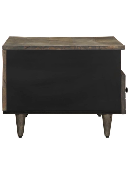 Coffee table světle šedá 80x54x40 cm masivní mangovníkové dřevo
