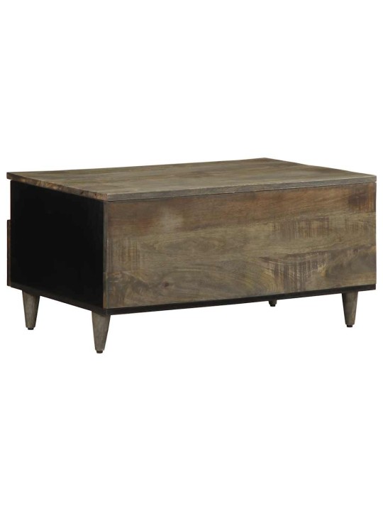 Coffee table světle šedá 80x54x40 cm masivní mangovníkové dřevo