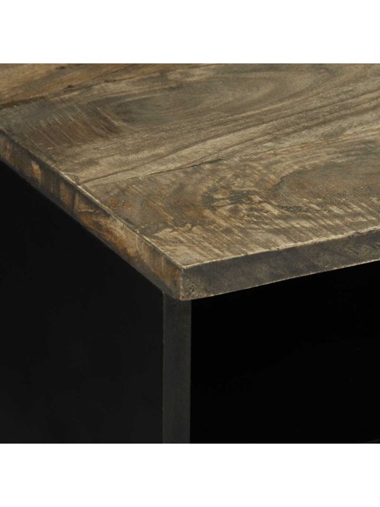 Coffee table světle šedá 80x54x40 cm masivní mangovníkové dřevo