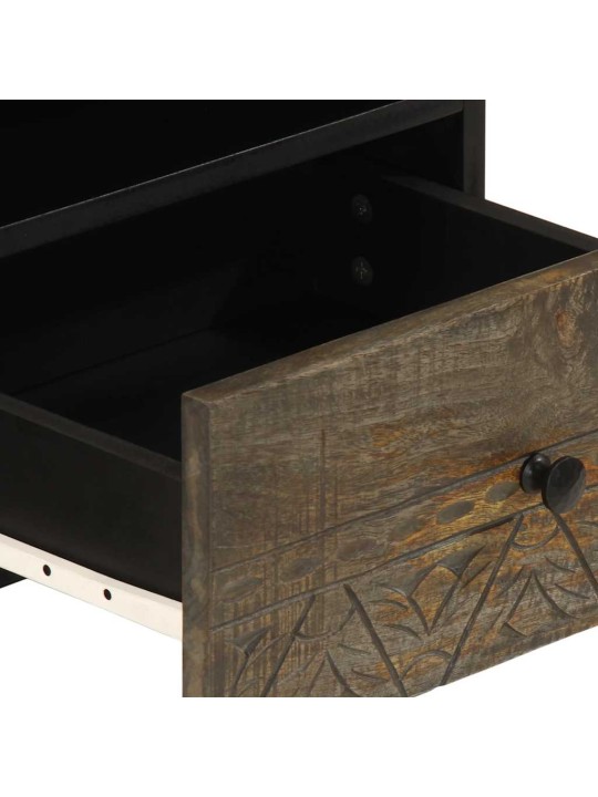 Coffee table světle šedá 80x54x40 cm masivní mangovníkové dřevo