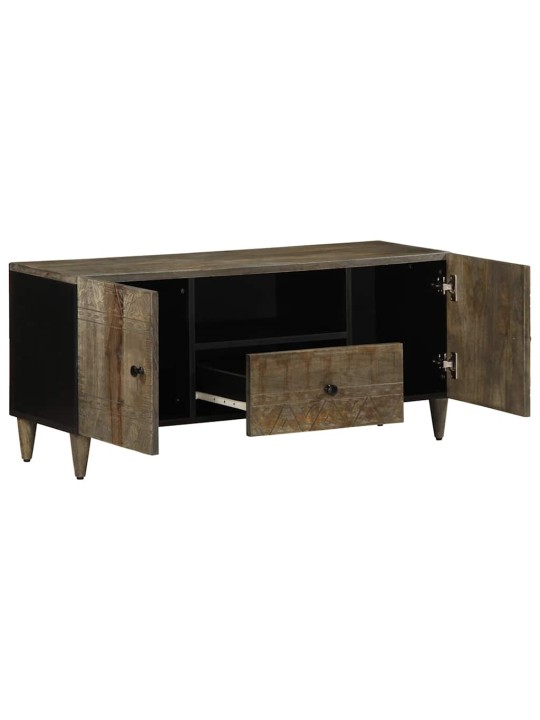 Tv skříňka světle šedá 105x33,5x46cm masivní mangovníkové dřevo