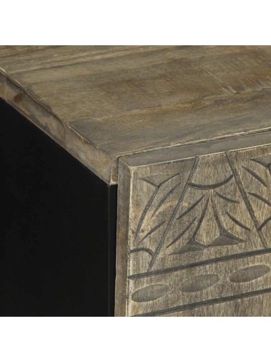Tv skříňka světle šedá 105x33,5x46cm masivní mangovníkové dřevo