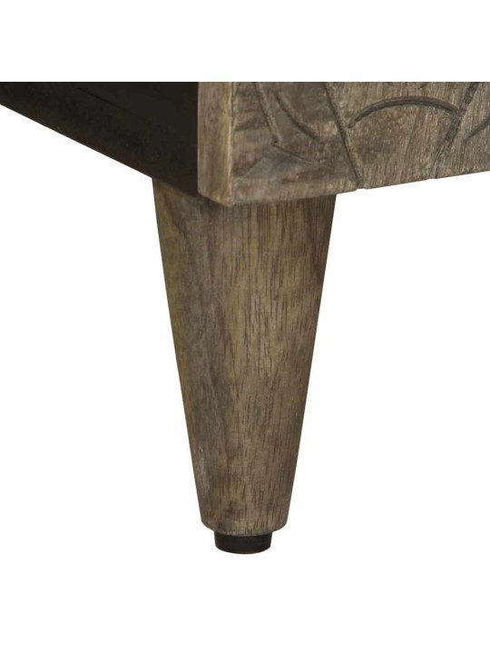 Tv skříňka světle šedá 105x33,5x46cm masivní mangovníkové dřevo