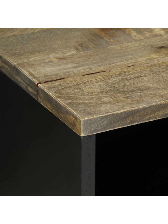 Tv cabinet světle šedá 80x31,5x46 cm masivní mangovníkové dřevo