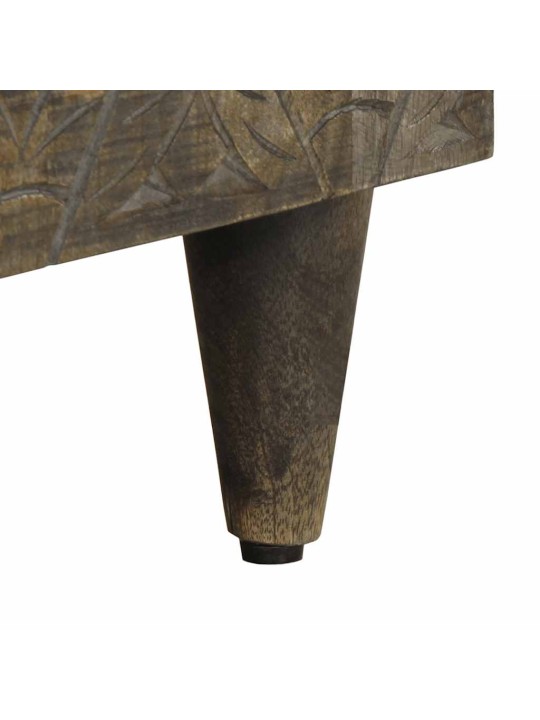Tv cabinet světle šedá 80x31,5x46 cm masivní mangovníkové dřevo