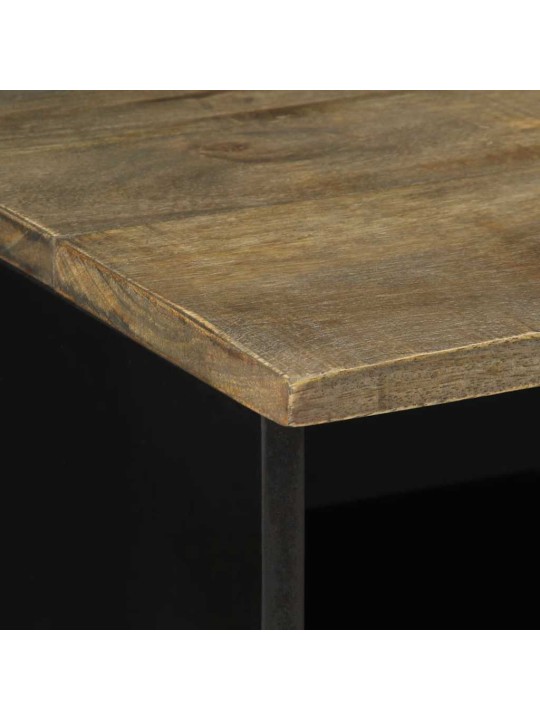 Tv skříňka černá 80 x 33 x 46 cm masivní mangovníkové dřevo