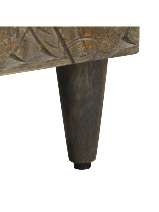 Tv skříňka černá 80 x 33 x 46 cm masivní mangovníkové dřevo