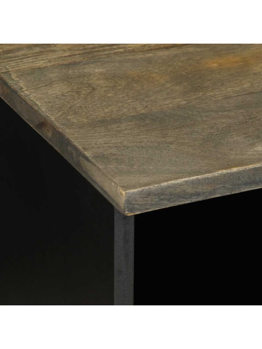 Tv skříňka černá 100 x 33 x 46 cm masivní mangovníkové dřevo