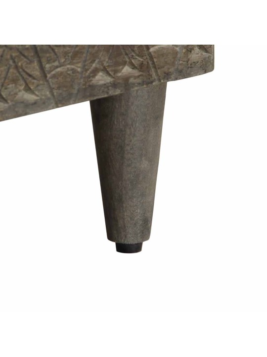 Tv skříňka černá 100 x 33 x 46 cm masivní mangovníkové dřevo