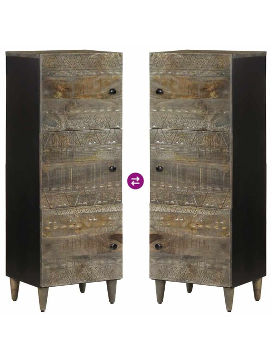 Skříň highboard 40 x 33 x 110 cm masivní mangovníkové dřevo