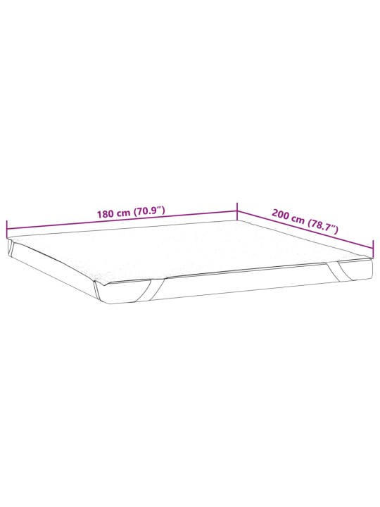 Chránič matrace bílý 180 x 200 cm nepropustný