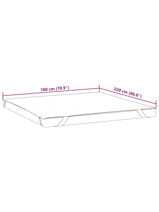 Chránič matrace bílý 180 x 220 cm nepropustný