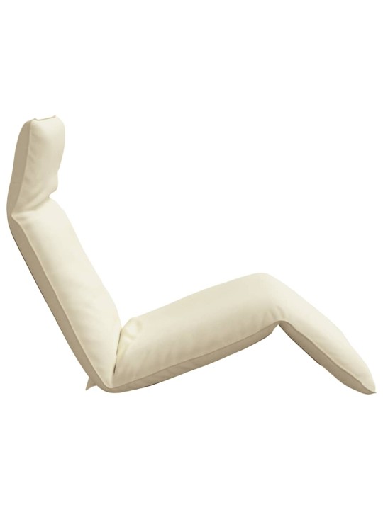 Skládací lehátko cream 175x54x8,5 cm oxfordská látka