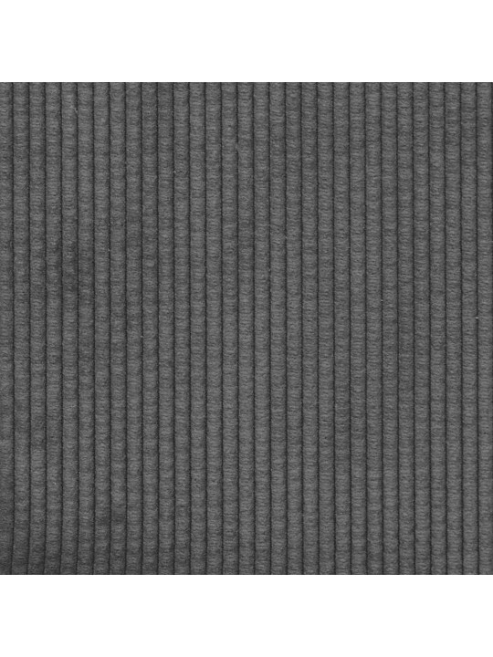 Rozkládací křeslo s područkami tmavě šedé 54 cm manšestr textil