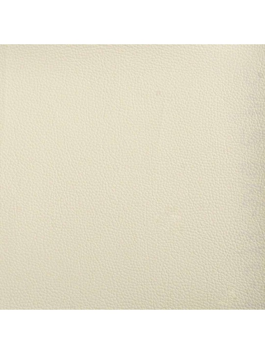 Loveseat sofa krémová 110 cm umělá kůže