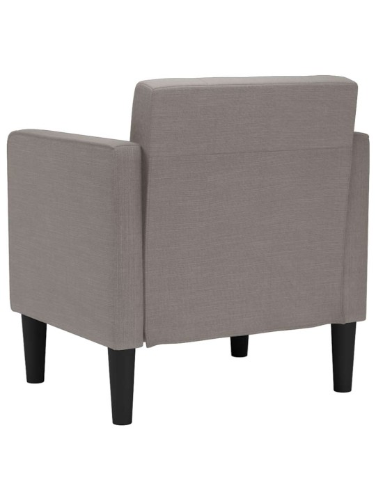 Rozkládací křeslo s područkami, taupe, 53 cm, látka