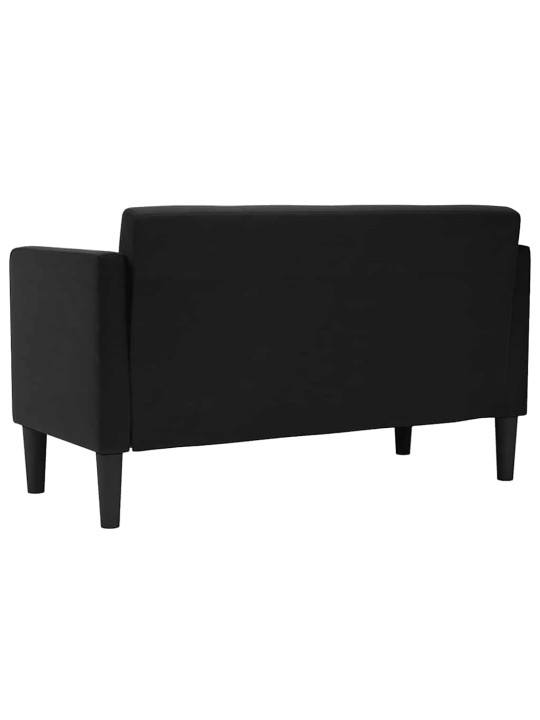 Loveseat sofa černá 111 cm samet