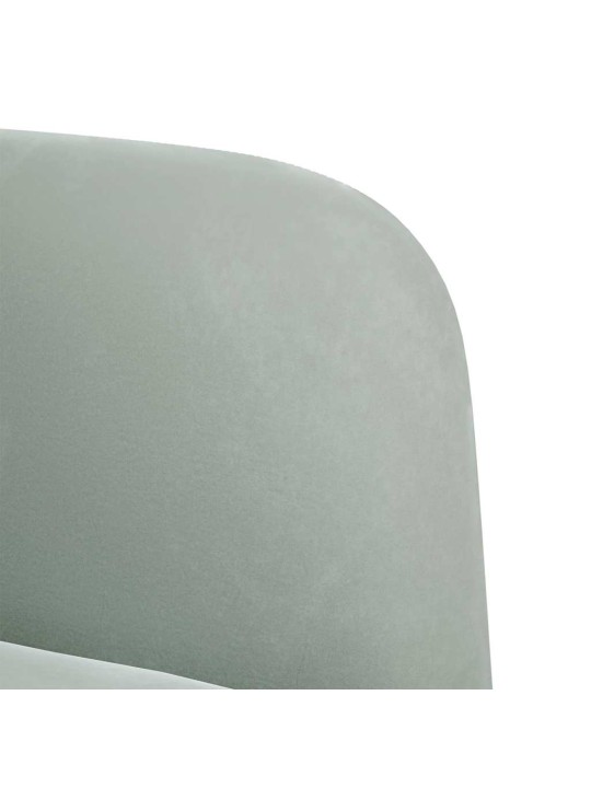 Rozkládací křeslo s područkami světle šedé 54 cm velvet