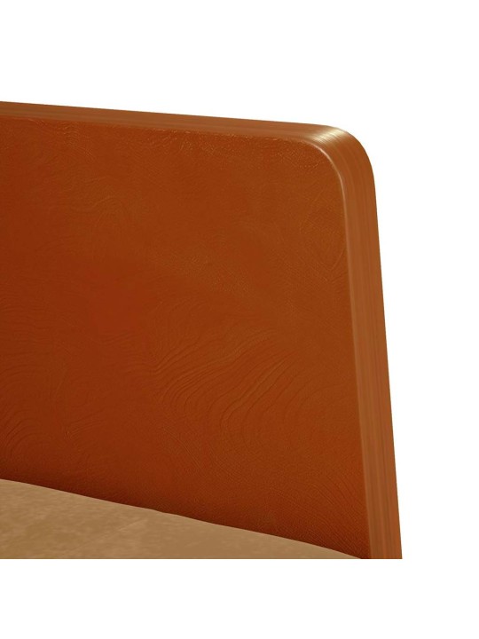 Rozkládací křeslo s područkami hnědé 55 cm samet