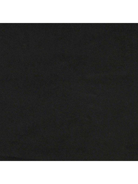Pohovka loveseat s podhlavníkem, černá, 110 cm, samet