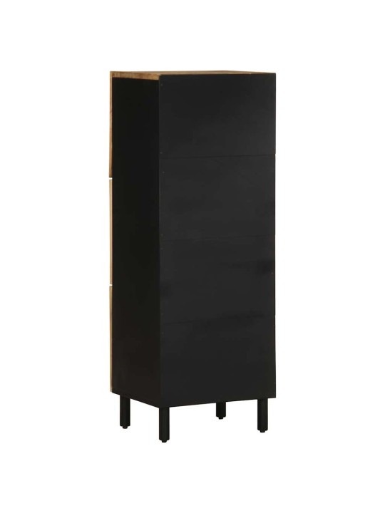 Skříň highboard 40x33,5x110 cm masivní hrubé mangovníkové dřevo