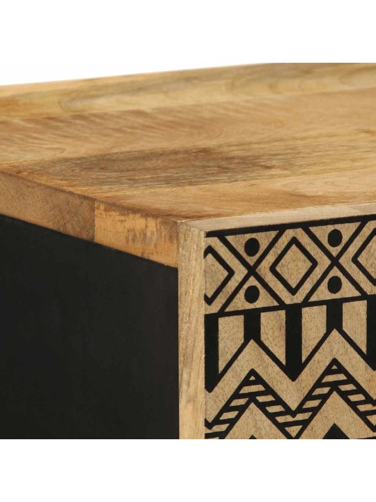 Skříň highboard 40x33,5x110 cm masivní hrubé mangovníkové dřevo
